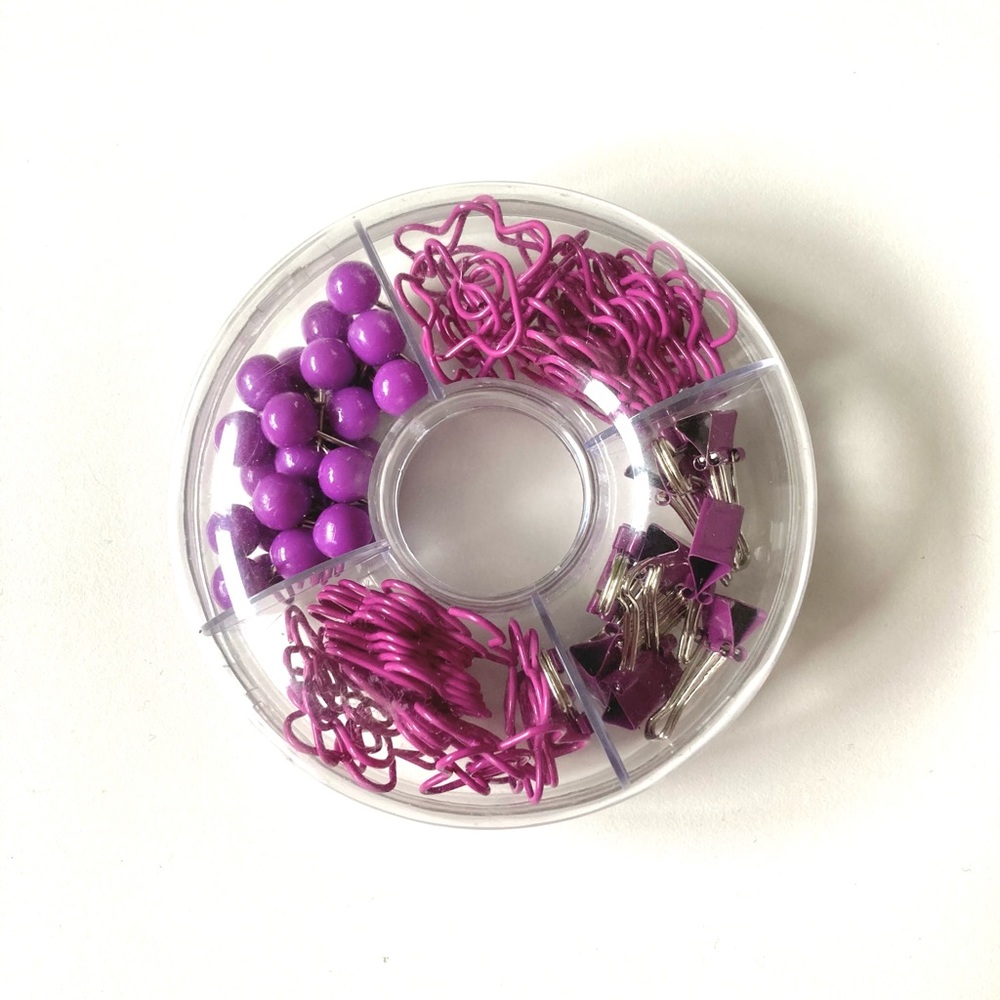 Mini Purple Office Supplies Kit